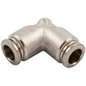 RS PRO 57000 Series 8mm Push-In Pneumatic Fitting Nickel Plated Brass 197-7774