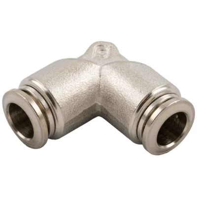 RS PRO 57000 Series 8mm Push-In Pneumatic Fitting Nickel Plated Brass 197-7774