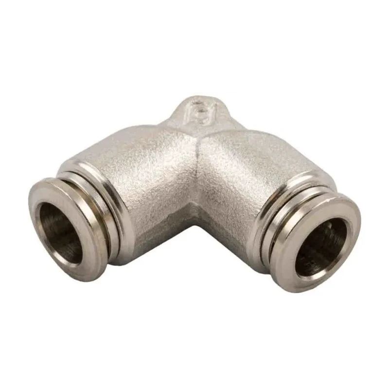 RS PRO 57000 Series 8mm Push-In Pneumatic Fitting Nickel Plated Brass 197-7774