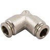 RS PRO 57000 Series 8mm Push-In Pneumatic Fitting Nickel Plated Brass 197-7774