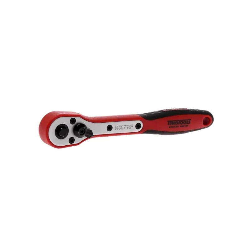 Teng Tools 1/4 Inch Ratchet Handle, Fibre Reinforced Grip, 26mm Overall Length 1400FRP