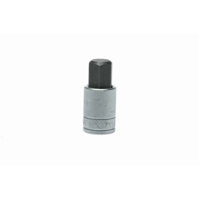 Teng Tools 1/2 in Drive 17 mm Bit Socket, Square, Chrome Plated, 55mm Length M121517-C