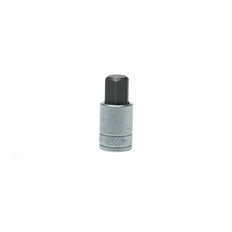 Teng Tools 1/2 in Drive 17 mm Bit Socket, Square, Chrome Plated, 55mm Length M121517-C