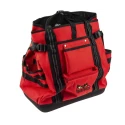 Teng Tools Polyester Tool Backpack with Shoulder Strap, Red/Black, 130x380x430 mm, Zipper Lock TCSB