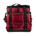 Teng Tools Polyester Tool Backpack with Shoulder Strap, Red/Black, 130x380x430 mm, Zipper Lock TCSB