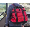 Teng Tools Polyester Tool Backpack with Shoulder Strap, Red/Black, 130x380x430 mm, Zipper Lock TCSB