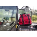 Teng Tools Polyester Tool Backpack with Shoulder Strap, Red/Black, 130x380x430 mm, Zipper Lock TCSB