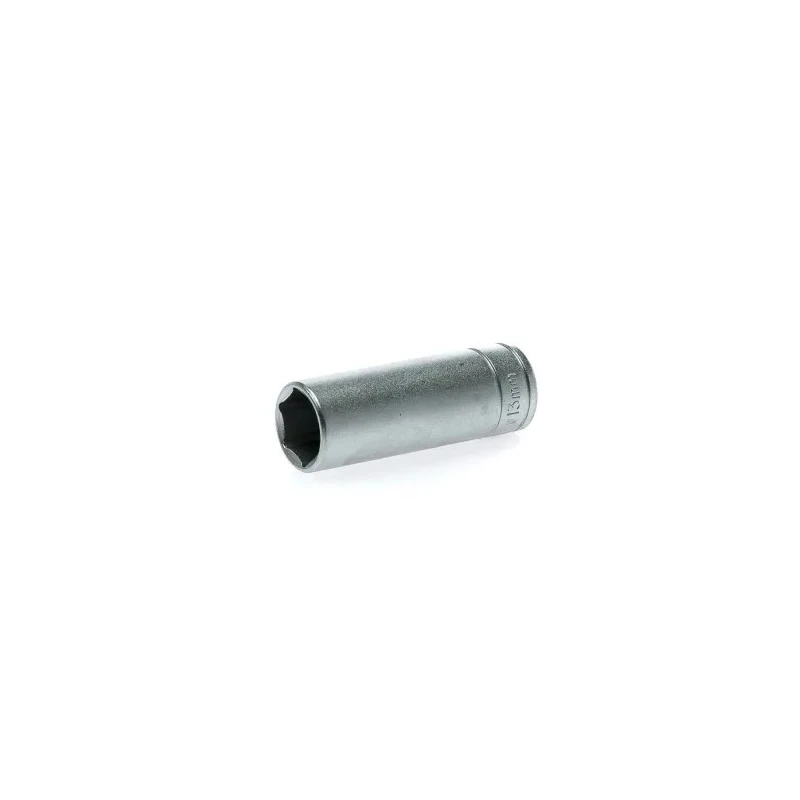 Teng Tools Chrome Vanadium Deep Socket 1/4 in Drive, 13 mm, 6 Point, 49.5 mm Length M140613-C
