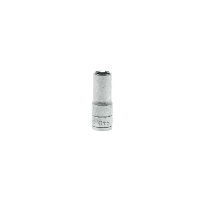 Teng Tools Deep Socket 3/8 in Drive 10 mm 6 Point Chrome Vanadium Satin Finish 45.5mm Length M380610-C