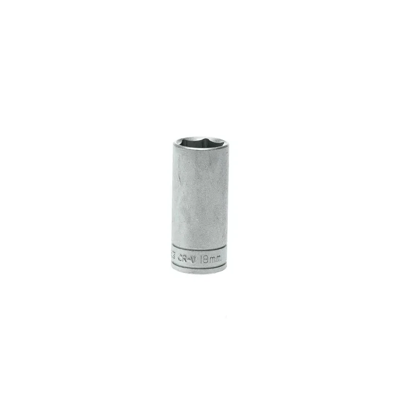 Teng Tools 3/8 in Drive 18 mm 6 Point Socket, Chrome Vanadium Satin Finish, 45.5 mm Length M380618-C