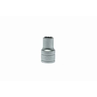 Teng Tools 1/2 Inch Drive 11 mm 12 Point Bi-Hexagon Socket, Chrome Vanadium, Satin Finish, 38 mm Overall Length M120511-C