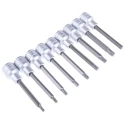 Teng Tools 15-Piece 1/2 in Drive Bit Socket Set, Metric Hex & TX, Chrome Vanadium, Satin Finish TTTXH15