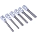 Teng Tools 15-Piece 1/2 in Drive Bit Socket Set, Metric Hex & TX, Chrome Vanadium, Satin Finish TTTXH15
