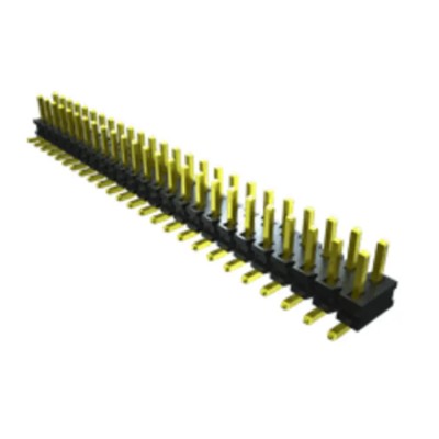 Samtec Straight Through Hole Pin Header, 14 Contacts, 2 mm Pitch, 2 Row, Unshrouded TMMH-107-01-L-DV
