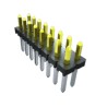 Samtec Straight Through Hole Pin Header 3 Contacts 2.54 mm Pitch 1 Row Unshrouded TLW-103-05-T-S