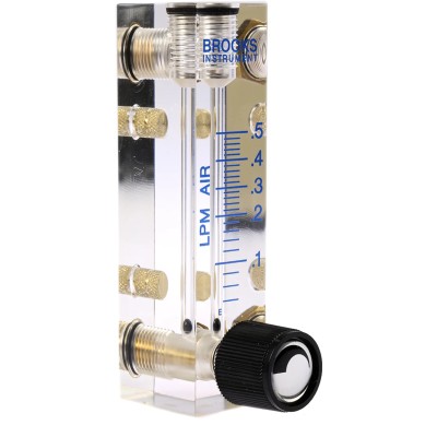 Instruments Direct FR Series Variable Area Flow Meter, 0.04L/min–0.5L/min, Acrylic, 1/8 NPT Female, 65°C, Model 2510A2A12BVBN