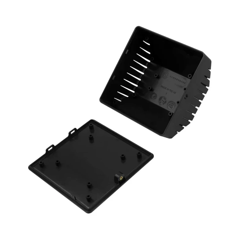 CamdenBoss 1500 Series Plastic Enclosure IP30 100x100x100mm Black CB1500-10VBK-KIT