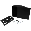 CamdenBoss 1500 Series Plastic Enclosure IP30 100x100x100mm Black CB1500-10VBK-KIT
