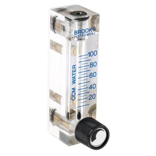 Key Instruments Series Variable Area Flow Meter for Liquid, 10cm³/min–100cm³/min, Acrylic, 1/8 in NPT, 6.89 bar, 65°C FR2000