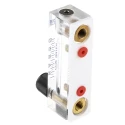 Key Instruments Series Variable Area Flow Meter for Liquid, 10cm³/min–100cm³/min, Acrylic, 1/8 in NPT, 6.89 bar, 65°C FR2000