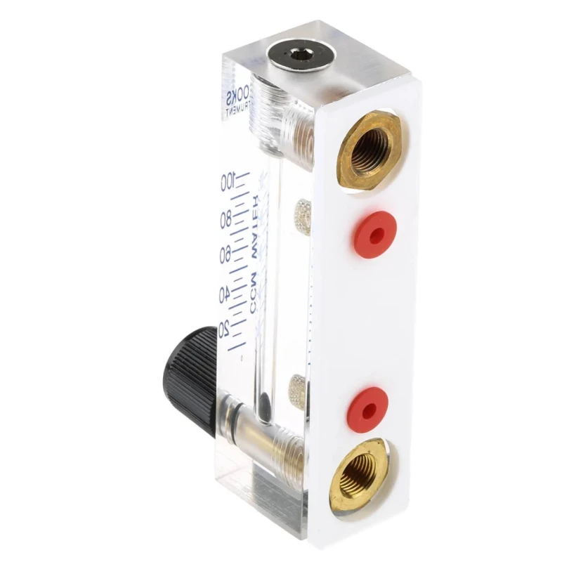Key Instruments Series Variable Area Flow Meter for Liquid, 10cm³/min–100cm³/min, Acrylic, 1/8 in NPT, 6.89 bar, 65°C FR2000