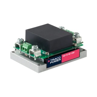 TRACOPOWER DC-DC Converter 24V 3.2A 160V/43V Input 75W Through Hole Wide Input Encapsulated TEP 75-7215WI-CMF