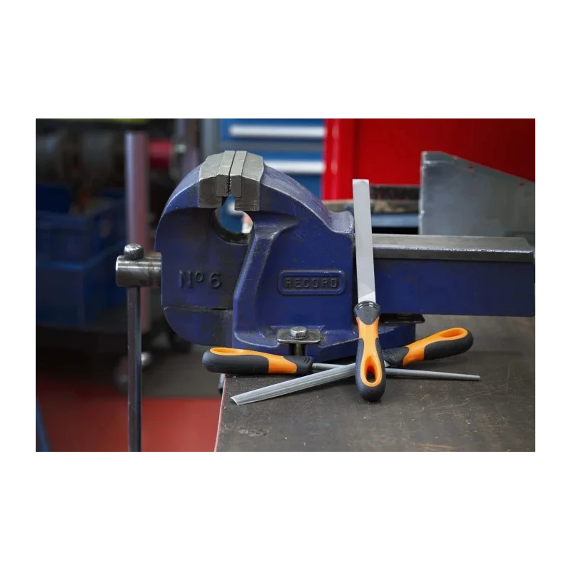 Bahco Engineers File Set Second Cut Round Handle Ergo 200 mm 1-473-08-2-2
