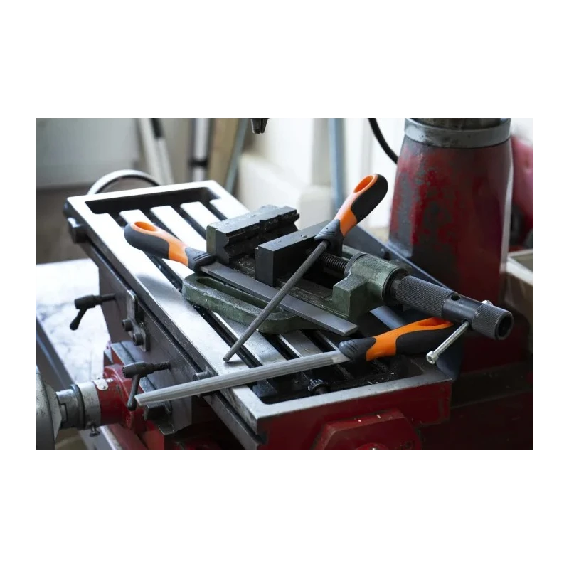 Bahco Engineers File Set Second Cut Round Handle Ergo 200 mm 1-473-08-2-2