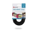 VELCRO® Black Reclosable Fastener, 20mm x 200mm, Polyamide/Polypropylene, 25-Pack VEL-OW64501