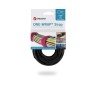 VELCRO® Black Reclosable Fastener, 20mm x 200mm, Polyamide/Polypropylene, 25-Pack VEL-OW64501