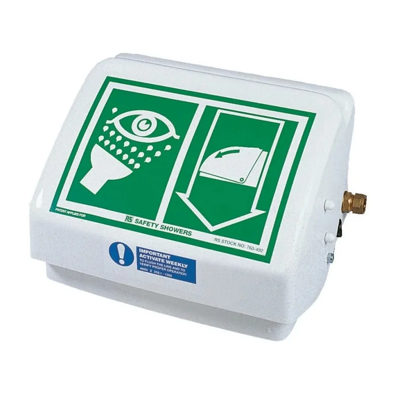 Hughes Wall Eyewash Pod Station, Emergency Eyebath and Facewash Fountain, Wall Mounted, Regulated Flow, ANSI STD-45G/W