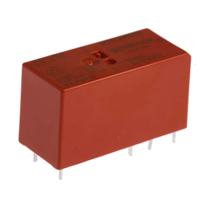 TE Connectivity PCB Power Relay DPDT 12V DC Coil, 8A, Solder Terminal RT2 RTE24012 1393243-4