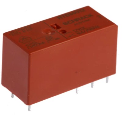 TE Connectivity PCB Power Relay, 12V DC Coil, 16A, SPDT, Solder, RT1 Series RTD14012