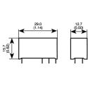 TE Connectivity PCB Power Relay, 12V DC Coil, 16A, SPDT, Solder, RT1 Series RTD14012