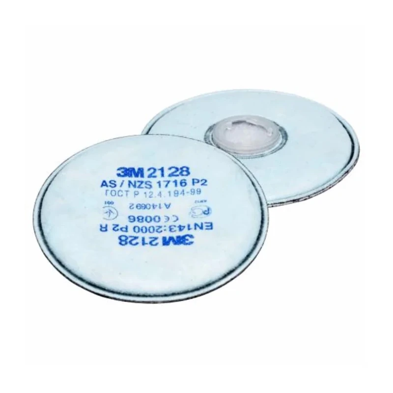 3M Particulate Respirator Filter 2128, Bayonet Connection, White, For 6000 & 7000 Series