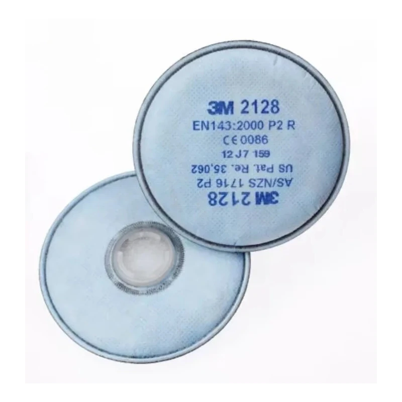 3M Particulate Respirator Filter 2128, Bayonet Connection, White, For 6000 & 7000 Series