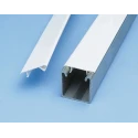 Unistrut White Polyvinyl Chloride Cover Strip, 2 m Length, 41 mm Width P 1184 PW 2M