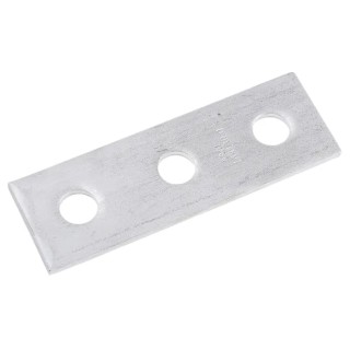 Unistrut Stainless Steel Rectangular Bracket P 1066 SS, 3-Hole Flat Plate
