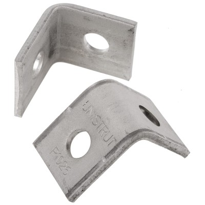 Unistrut Stainless Steel Angle Bracket, 41mm Width, Mounting Plate Type Bracket P 1026 SS