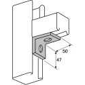 Unistrut Stainless Steel Angle Bracket, 41mm Width, Mounting Plate Type Bracket P 1026 SS