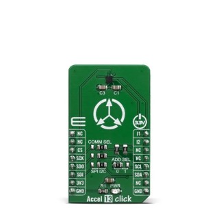 MikroElektronika Accel 13 Click Sensor Development Kit for IIS2DLPC, Ultra Low Power, MIKROSDK Compatible MIKROE-3742