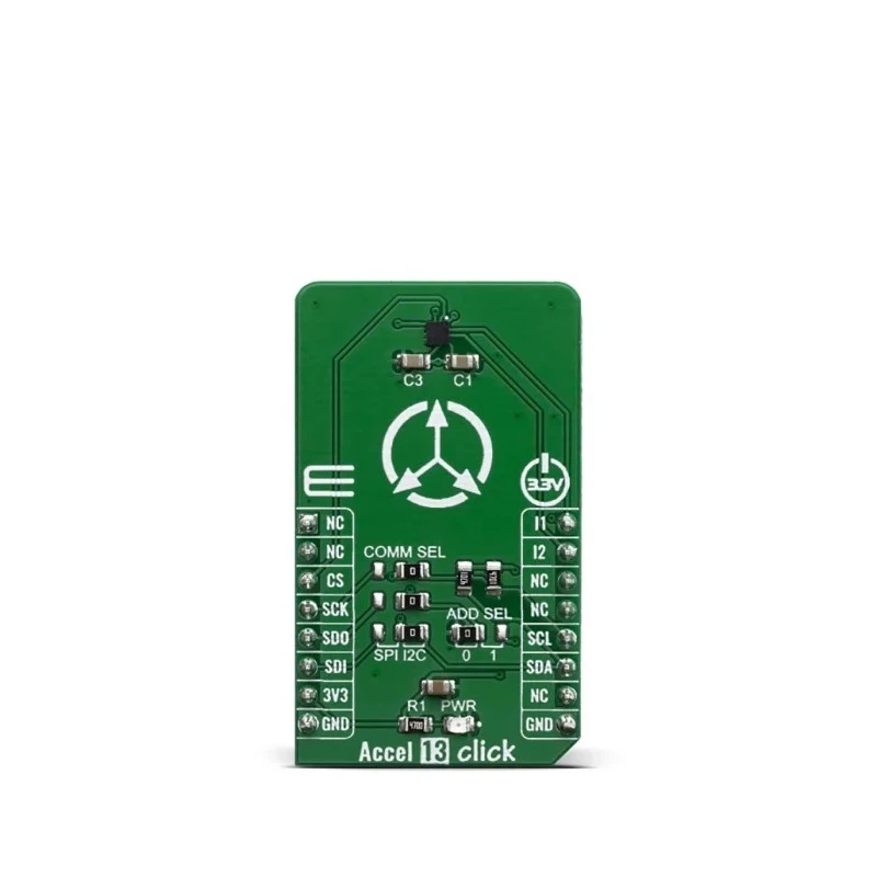 MikroElektronika Accel 13 Click Sensor Development Kit for IIS2DLPC, Ultra Low Power, MIKROSDK Compatible MIKROE-3742