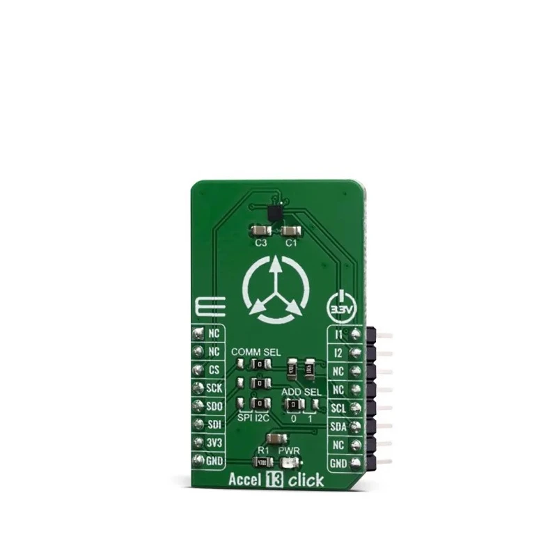 MikroElektronika Accel 13 Click Sensor Development Kit for IIS2DLPC, Ultra Low Power, MIKROSDK Compatible MIKROE-3742