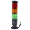 RS PRO Green, Red LED Signal Tower 3 Lights, No Sounder, Screw Mount, 24V AC/DC, Steady Light, IP65 199-9760