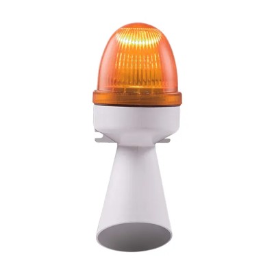 RS PRO CPM Series Amber Beacon-Buzzer Combination IP43 240V LED Flashing 96 dB 199-9744