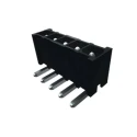 Samtec Right Angle Through-Hole PCB Header, 5 Contacts, 4.19 mm Pitch, 1 Row, Shrouded, IPBT-105-H1-T-S-RA-K