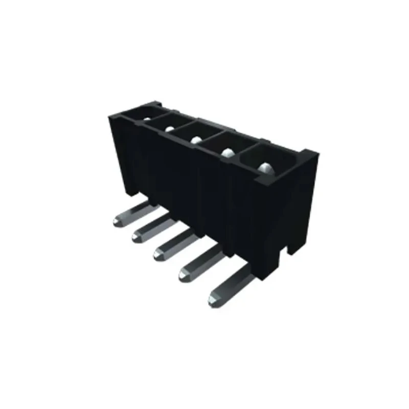 Samtec Right Angle Through-Hole PCB Header, 5 Contacts, 4.19 mm Pitch, 1 Row, Shrouded, IPBT-105-H1-T-S-RA-K
