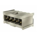Samtec IPL1 Series Straight Through Hole PCB Header, 5 Contacts, 2.54 mm Pitch, 1 Row, Shrouded 