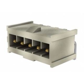 Samtec IPL1 Series Straight Through Hole PCB Header, 5 Contacts, 2.54 mm Pitch, 1 Row, Shrouded 