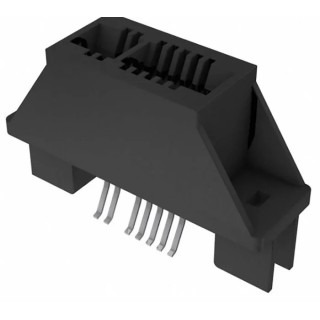 Samtec MEC1 Series Vertical Edge Connector Female Surface Mount , 8 Contacts, 1 mm Pitch, 1 Row, Gold Plated, 2.2A, 250V